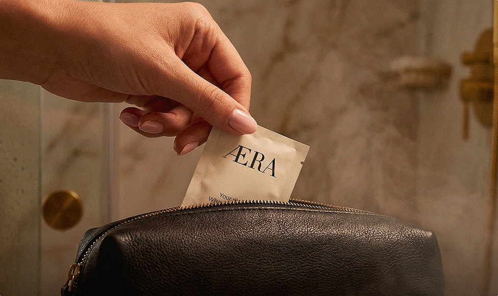 AERA product held by hand